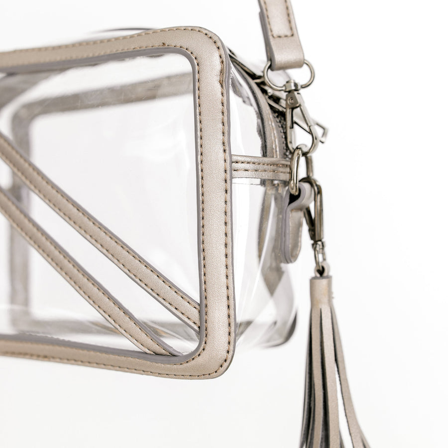 Clearly Handbags | The Cline in Gunmetal