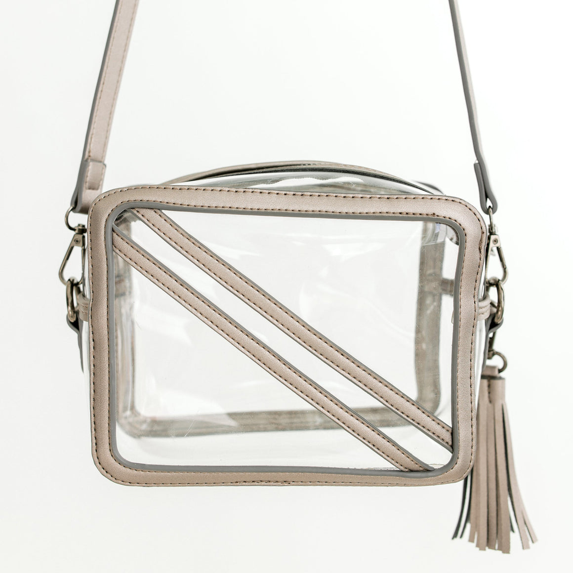 Clearly Handbags | The Cline in Gunmetal