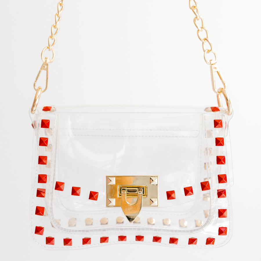 Clearly Handbags | The Jackie in Red