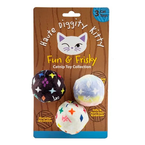 Haute Diggity Dog | KV Balls (Monogram) Catnip Toys