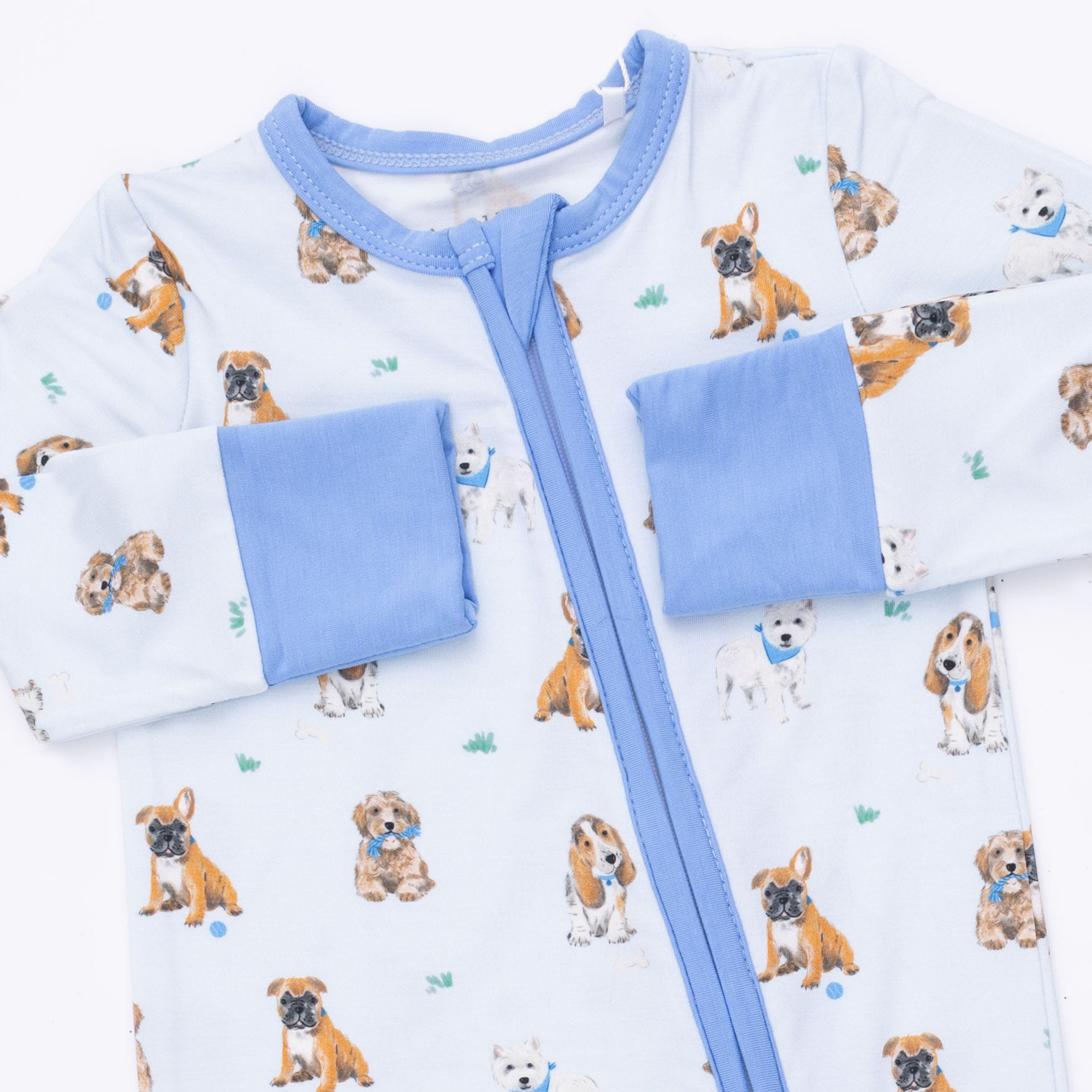 Angel Dear | Bestie Dogs Blue Convertible Romper