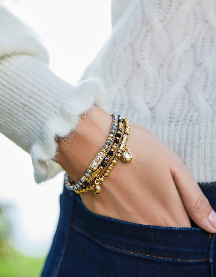 Spartina | Sparkling Port Royal Stretch Bracelet Crystal 4mm