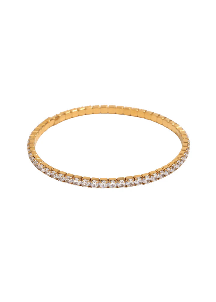 Vale Gold Stretchy Tennis Bracelets