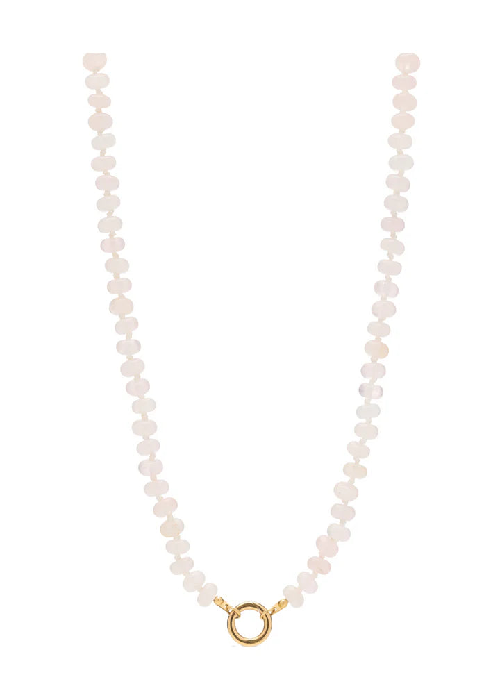 Natural Stone Carabiner Necklaces