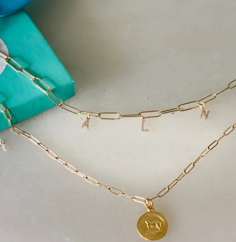 Coastal Grit | Gold Paperclip Chain 4 x 10