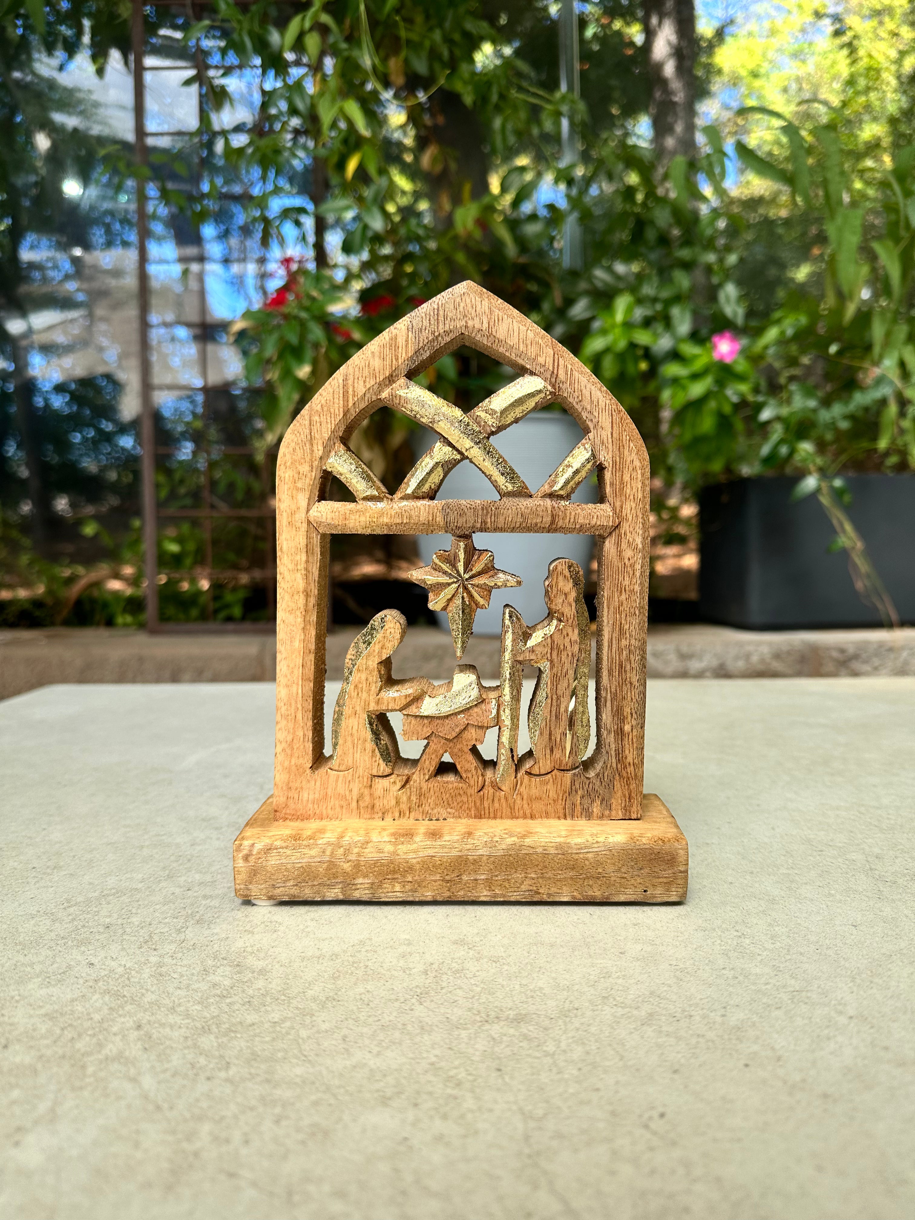 Wood Nativity