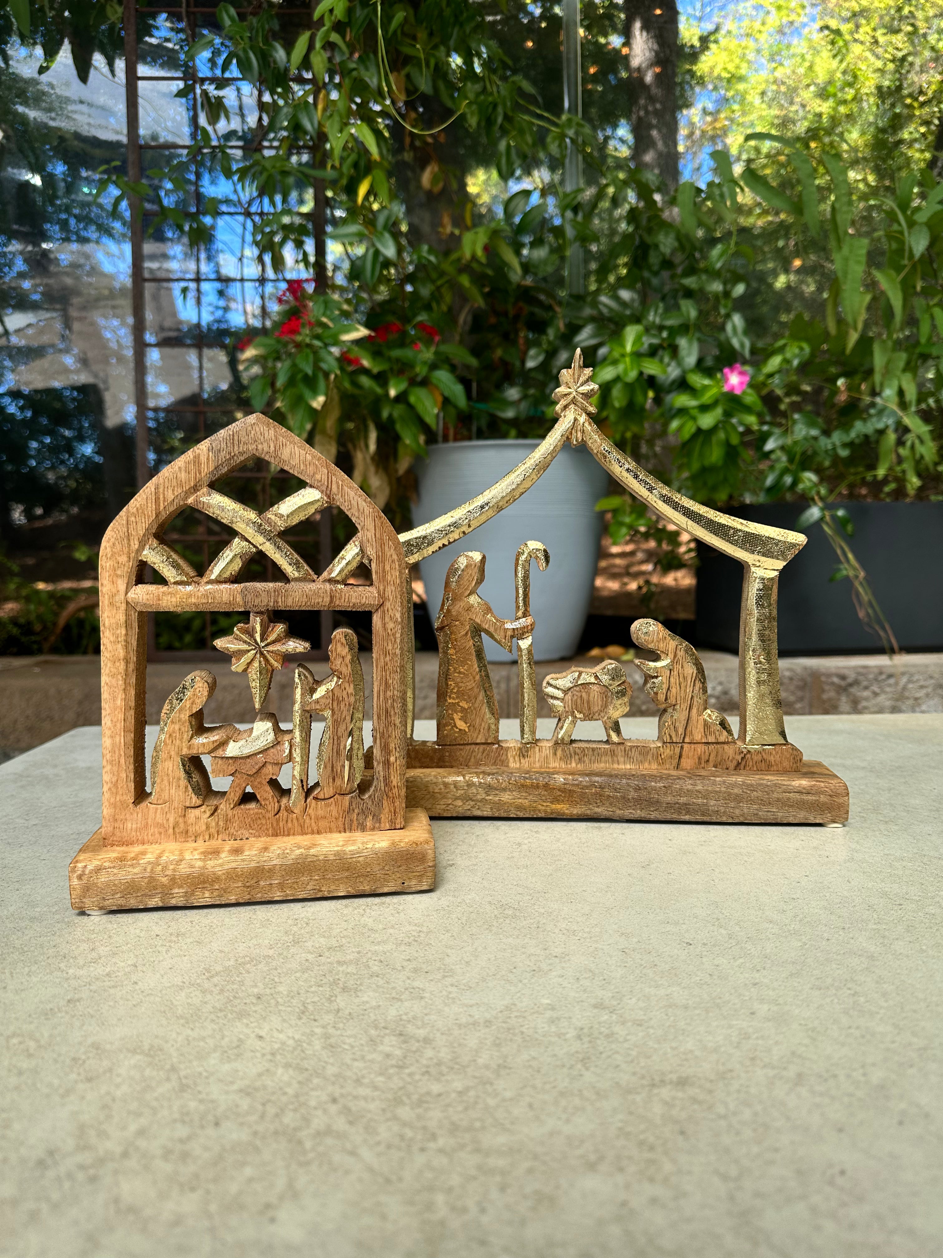 Wood Nativity