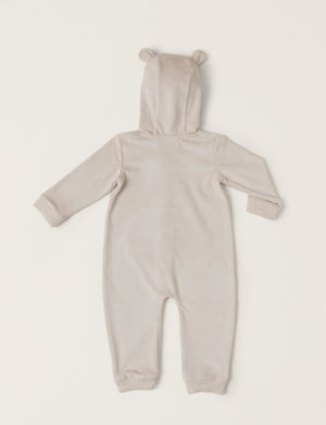 Barefoot Dreams | LuxeChic® Baby Bear Onesie - Stone