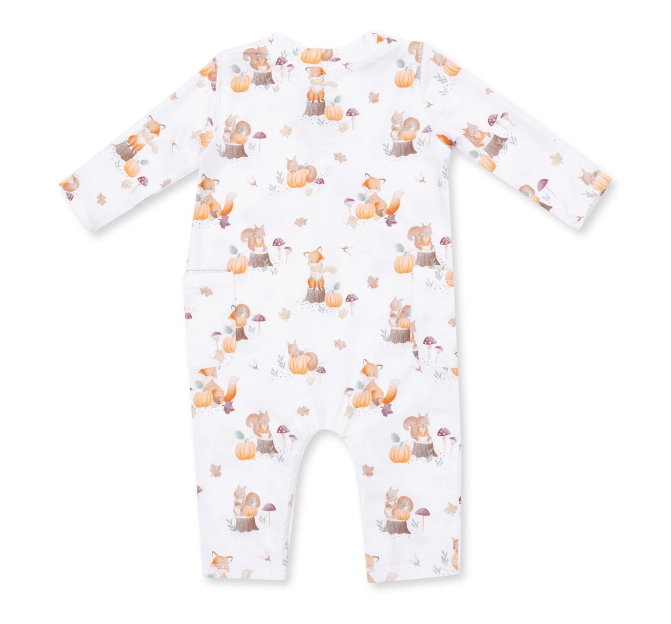 Woodland Animals & Pumpkins Uni Romper