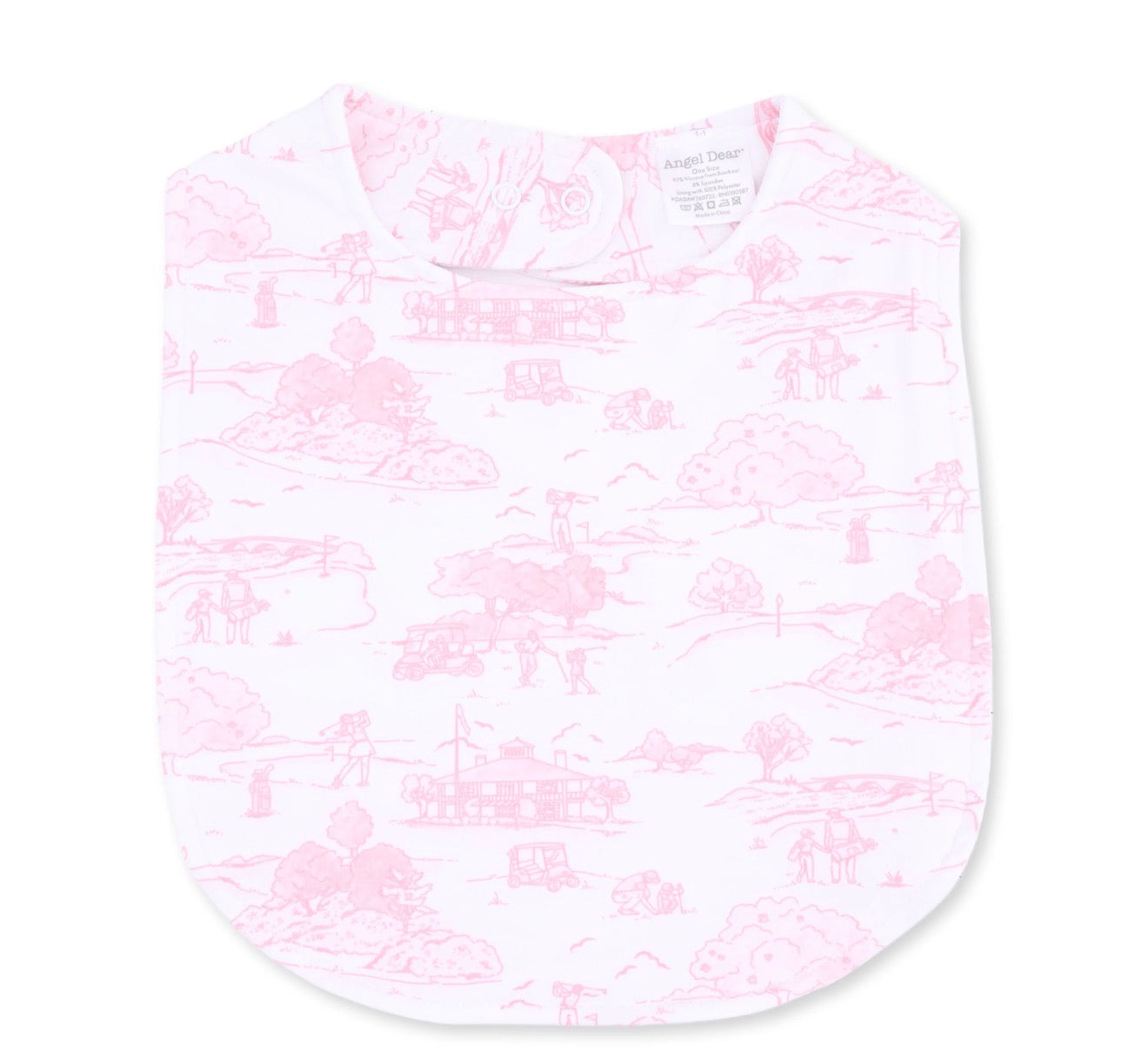 Golf Toile Feeding Bib