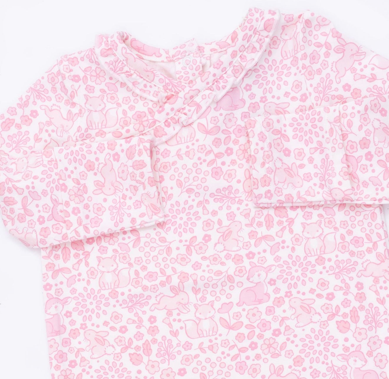 Baby Woodland Kimono Gown and Knot Headband