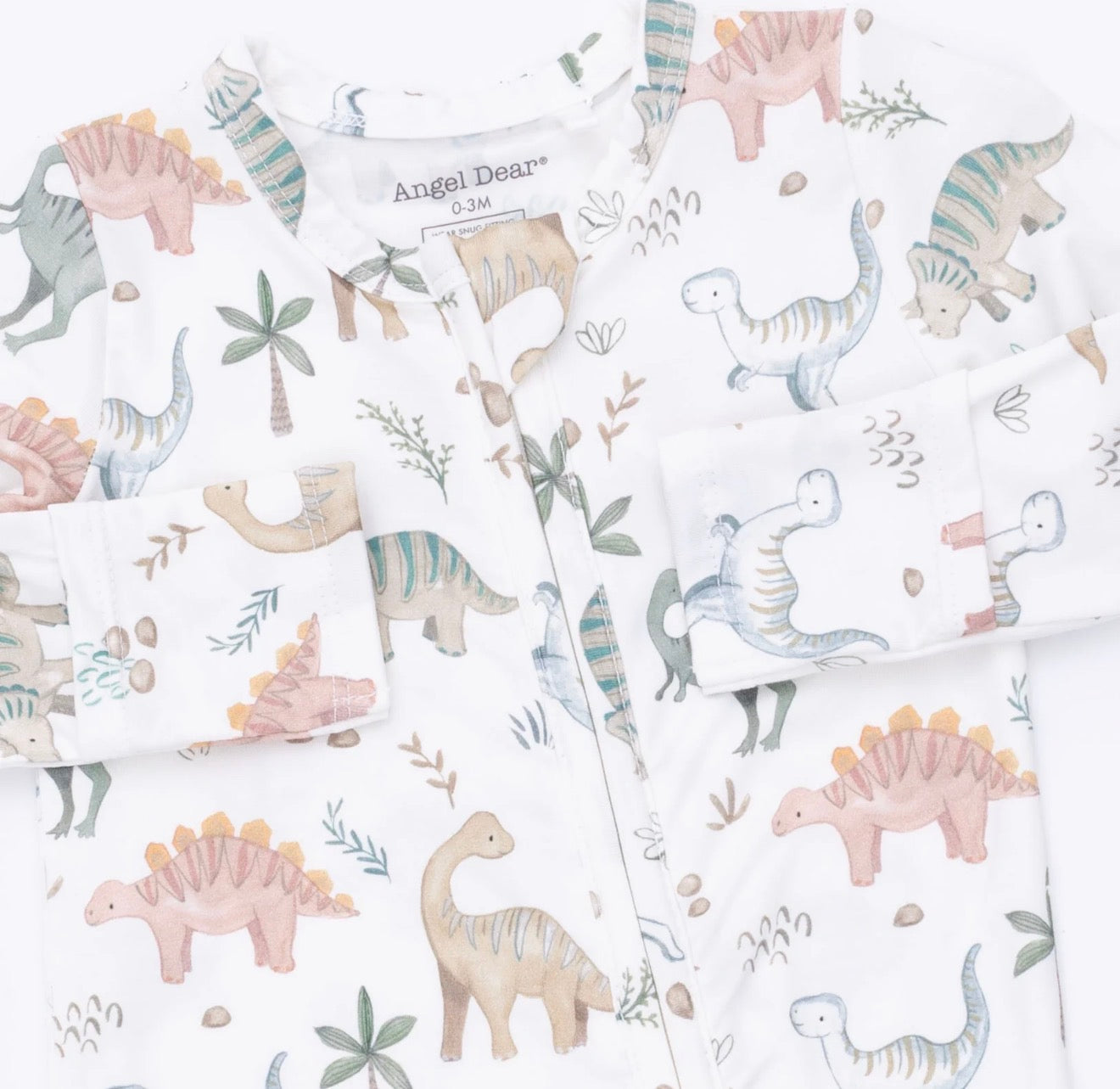 Sweet Baby Dinos 2-Way Zipper Footie