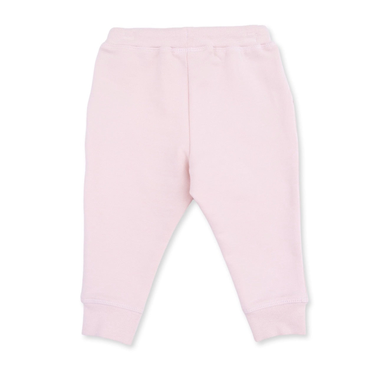 Solid Veiled Pink Jogger Pant