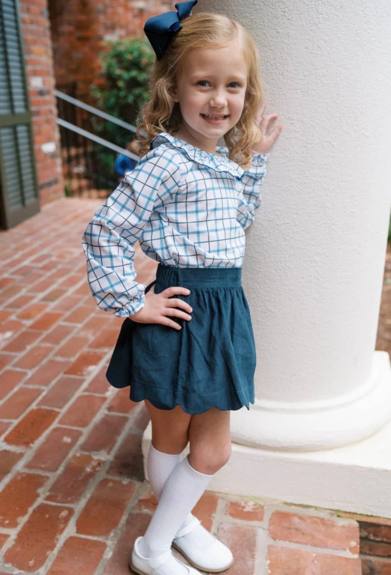 Bella Blouse - Heritage Check