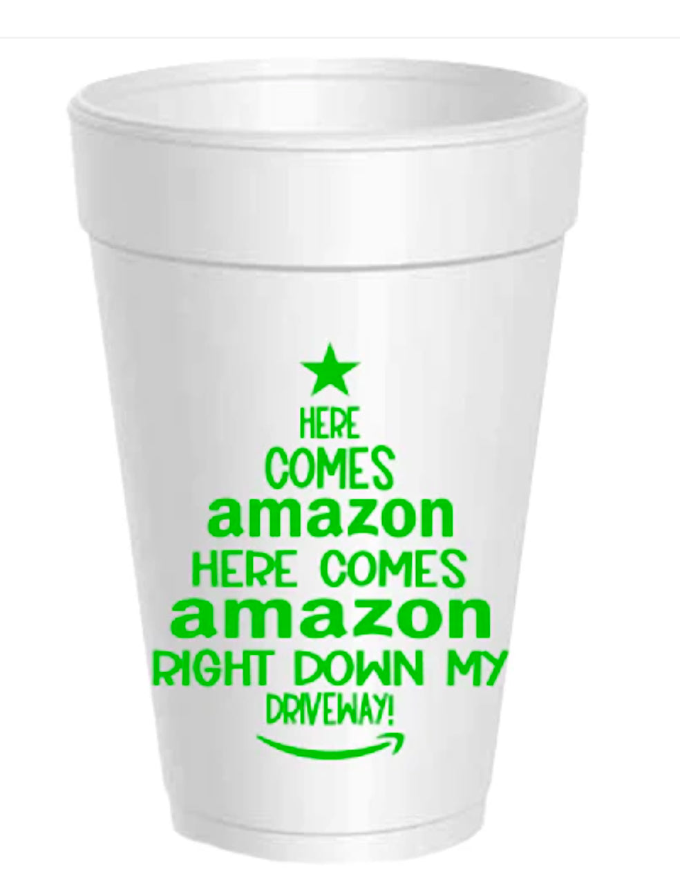 Christmas Styrofoam Cups