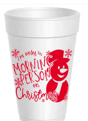 Sassy Cups | Christmas Styrofoam Cups