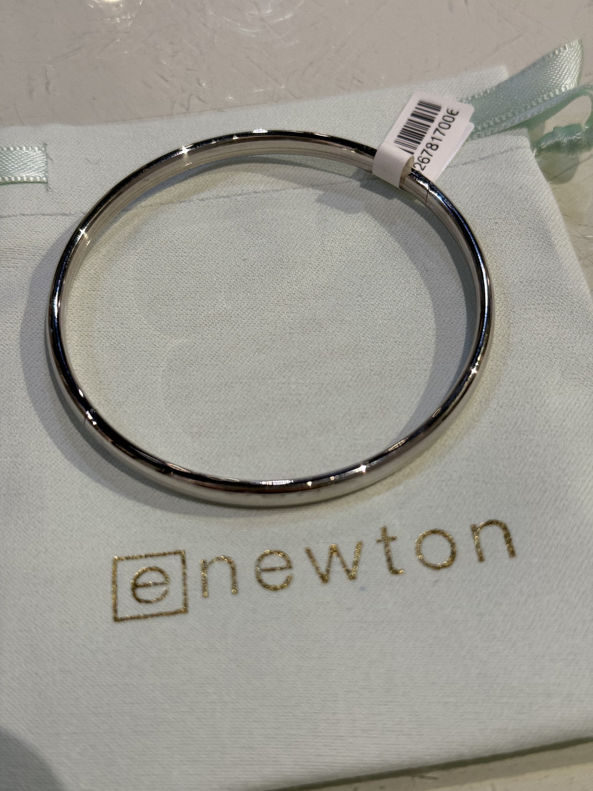 eNewton | Cherish Sterling Bangle Bracelet - Small