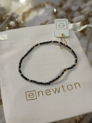 eNewton | Hope Unwritten Gemstone 2mm Bead Bracelet Faceted Hematite