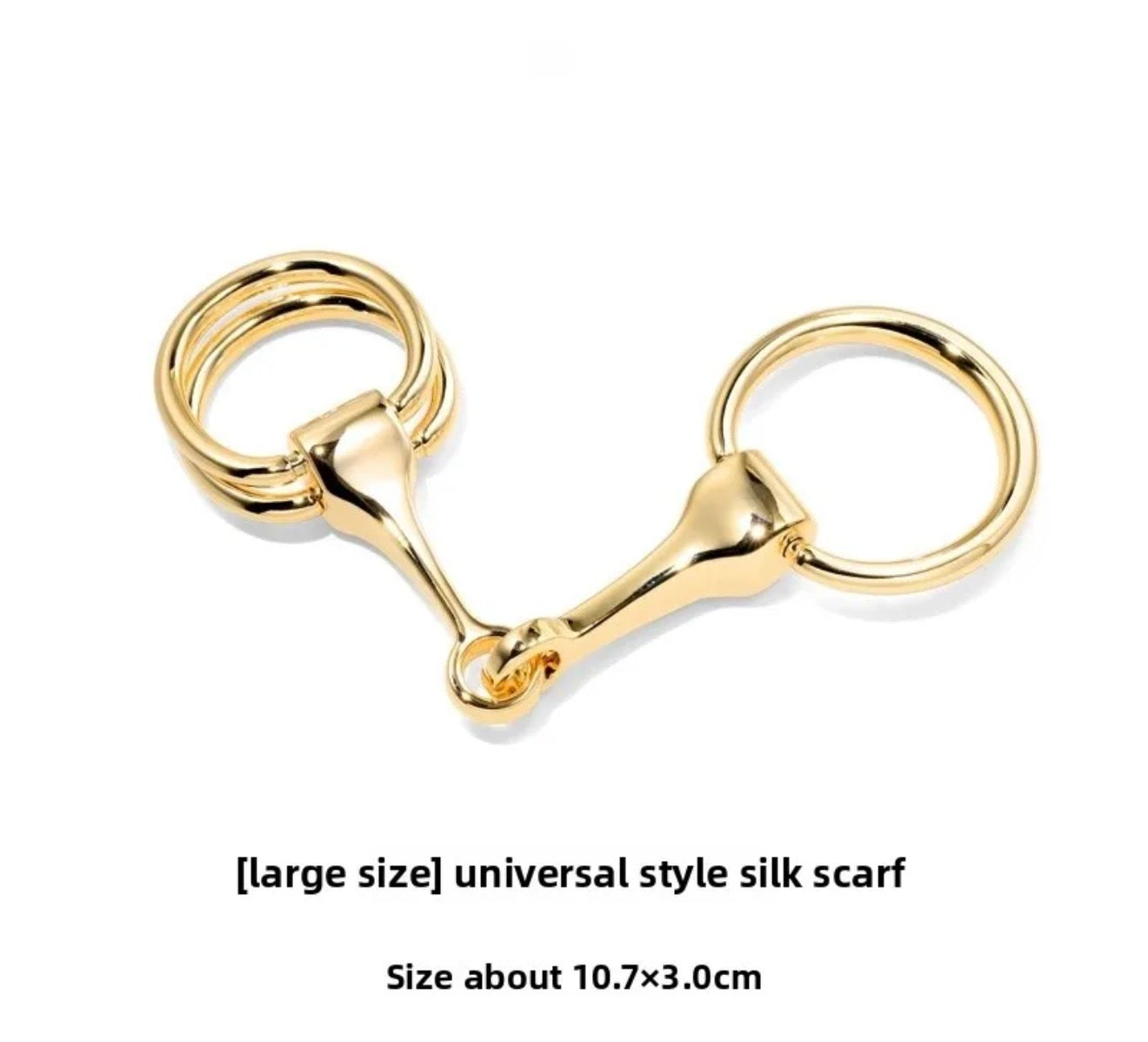 Horsebit Scarf Rings