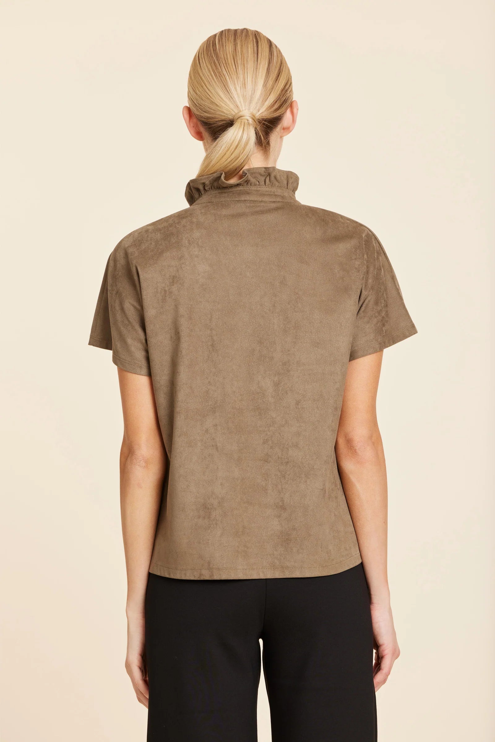 Liv Ruffle Collar Top