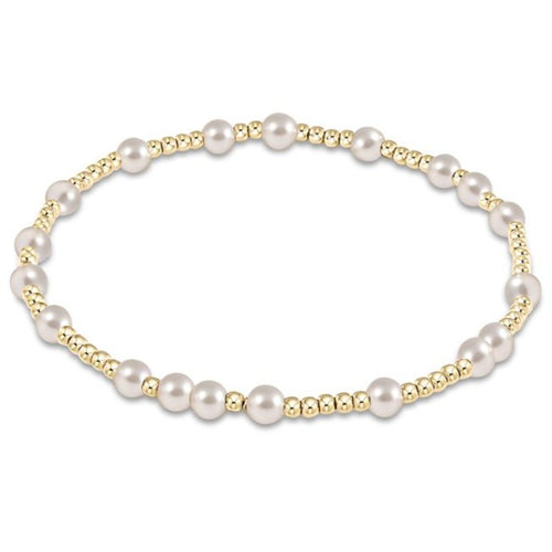 Extends Hope Unwritten 4mm Bracelet - Pearl