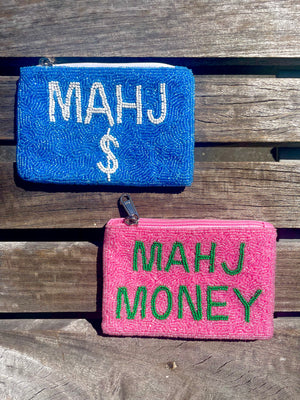 Beaded Mahjong Money Coin Purse