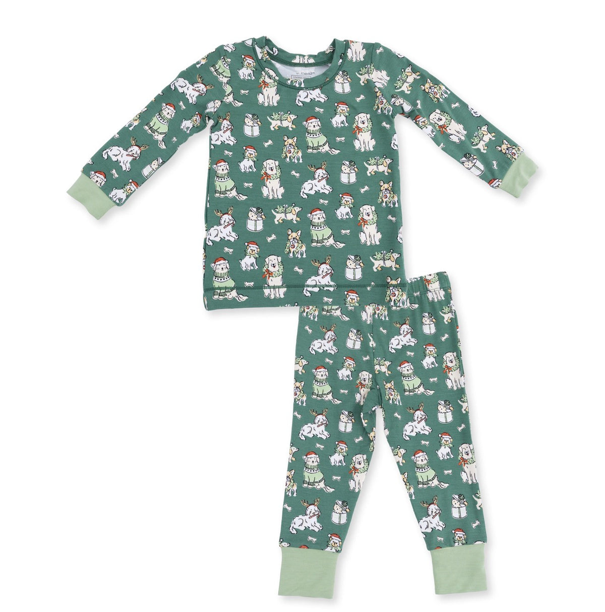 Christmas Dogs Uni Long Sleeve Loungewear Set