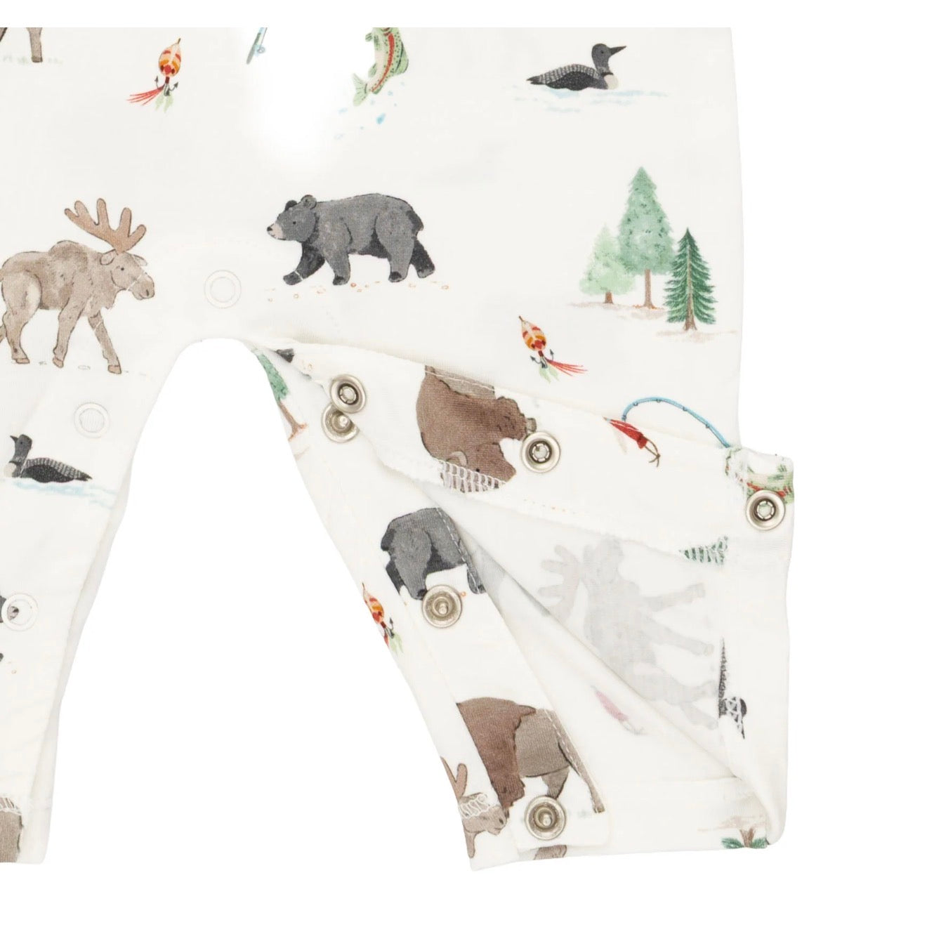 Northern Woodland Animals Polo Romper