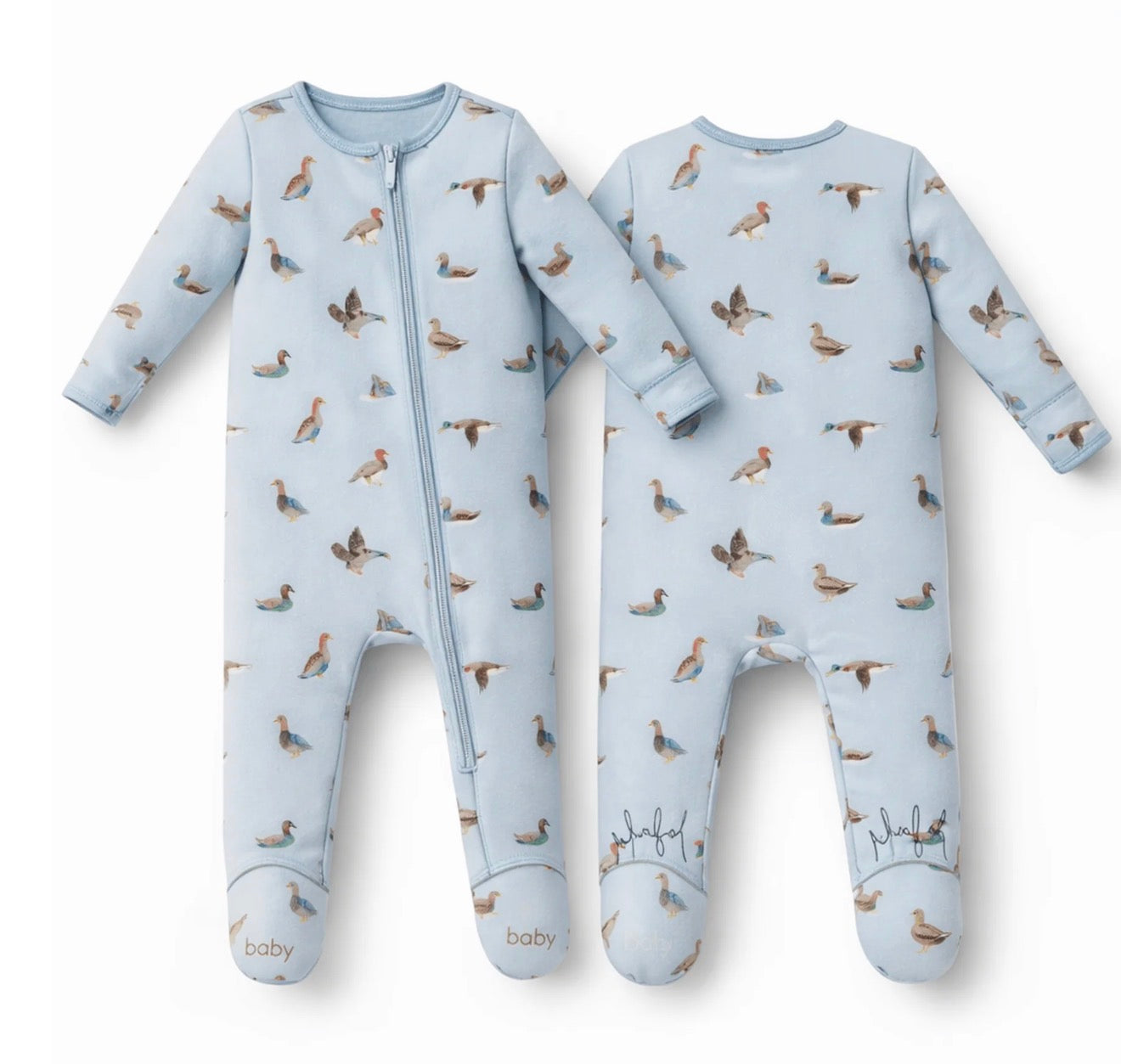 American Ducks 2-Way Zipper Footie