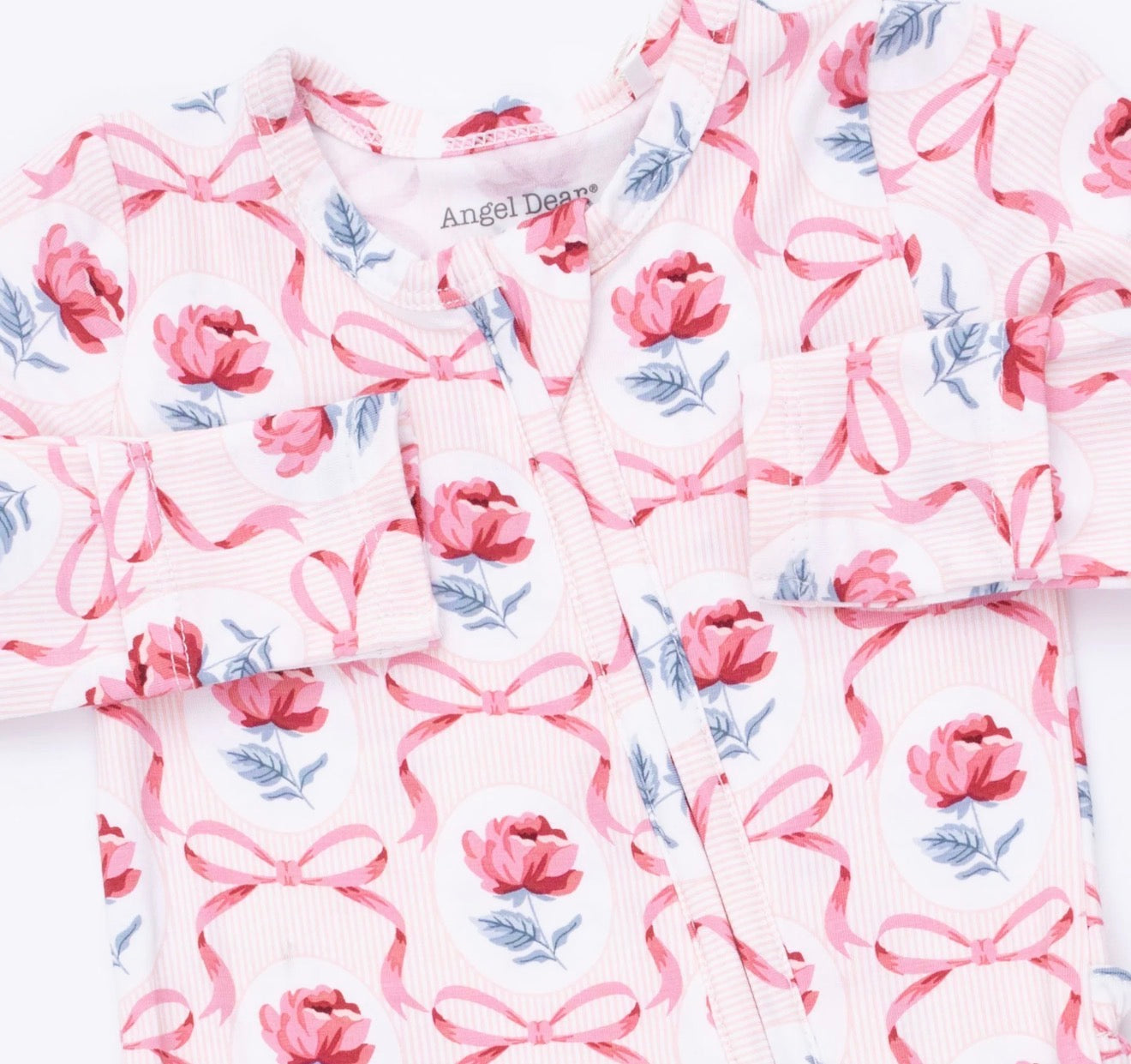 Leslie Rose 2-Way Ruffle Zipper Footie