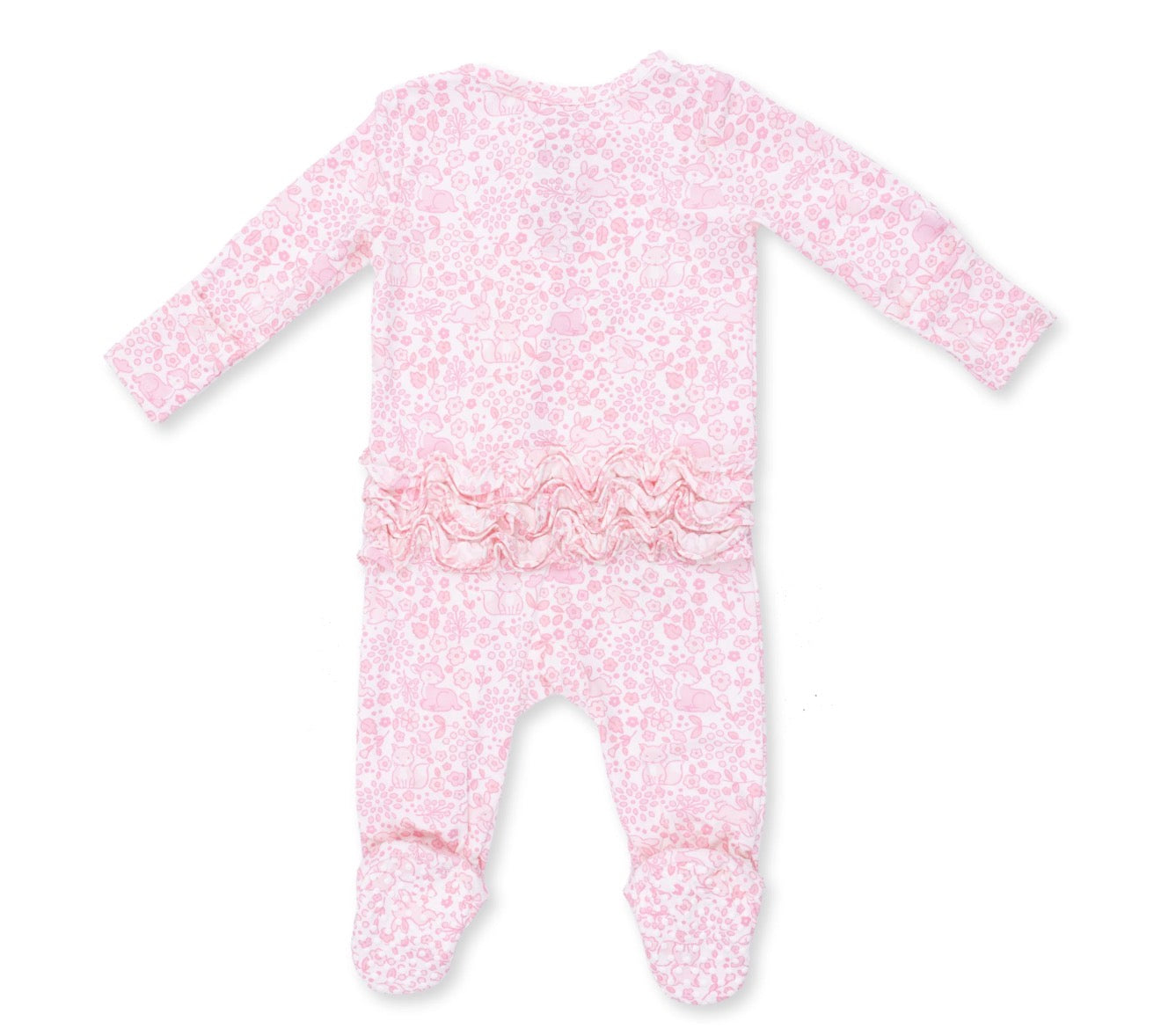 Baby Woodland 2-Way Ruffle Zipper Footie