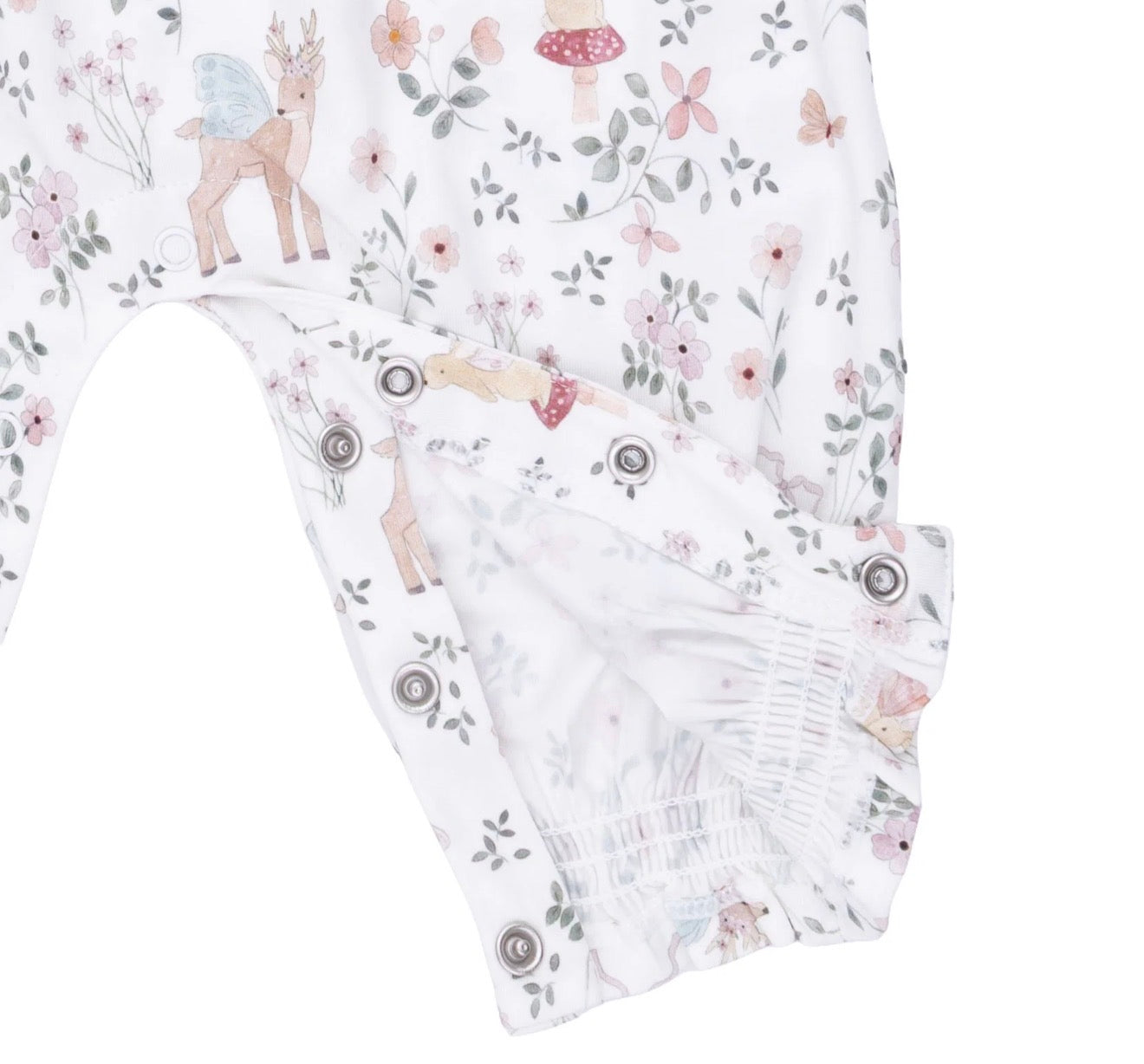 Enchanted Woodland Smocked Long Sleeve Romper