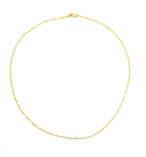 Birthstone Charm Necklaces -Flat Palline Chain