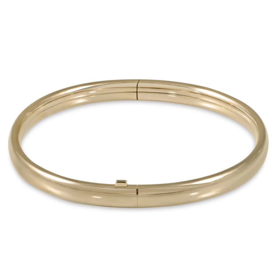 eNewton | Cherish Gold Bangle Bracelet - Comfort Fit