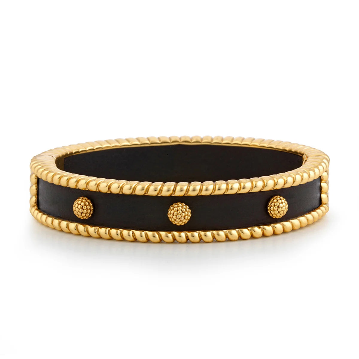 Berry Small Hinge Bangle - Ebony