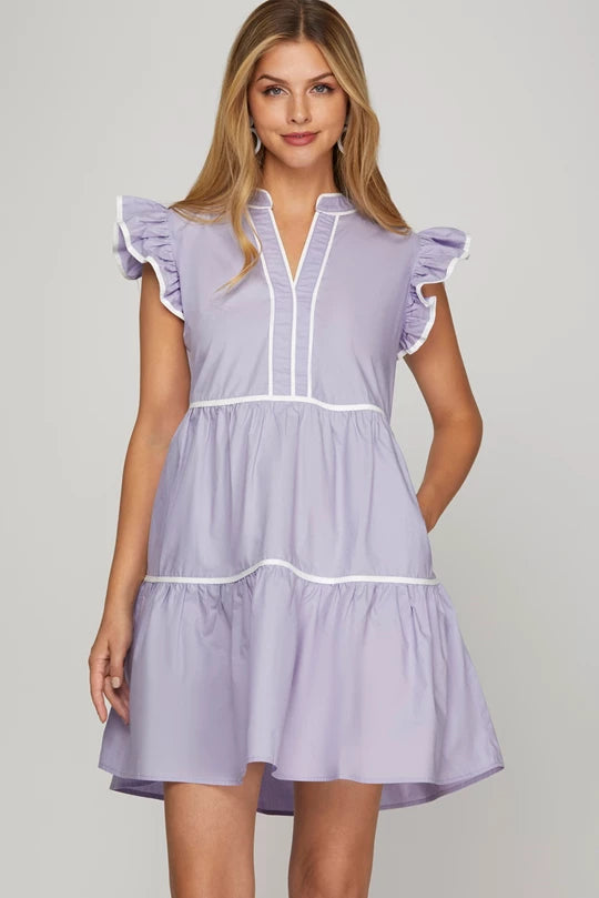 Louise Lilac Dress