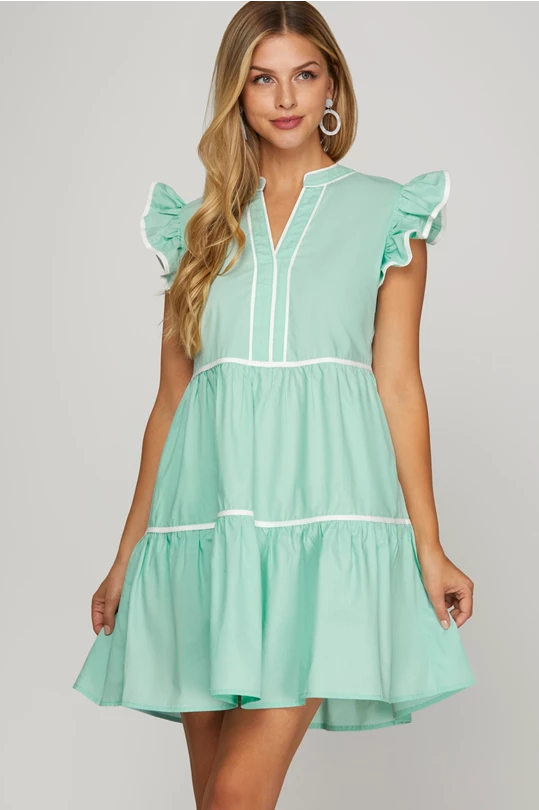 Louise Mint Dress