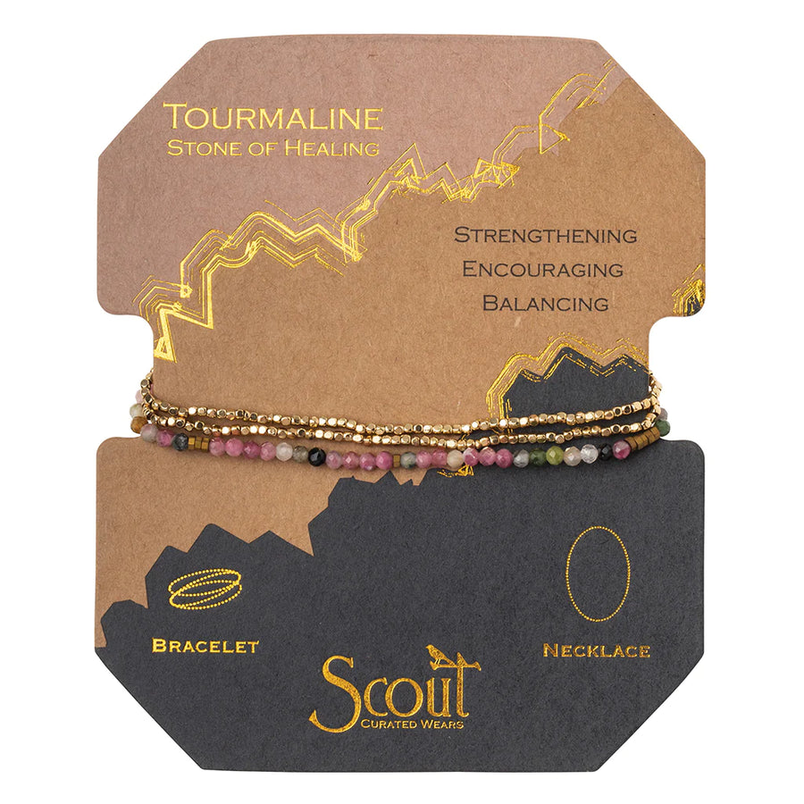 Scout Curated Wears | Delicate Stone Wrap Bracelet/Necklace