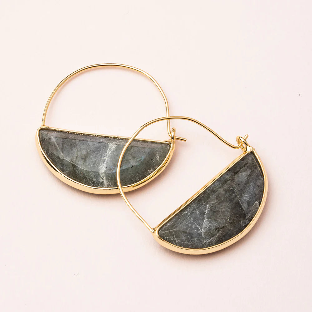 Scout Curated Wears | Stone Prism Hoop Earrings