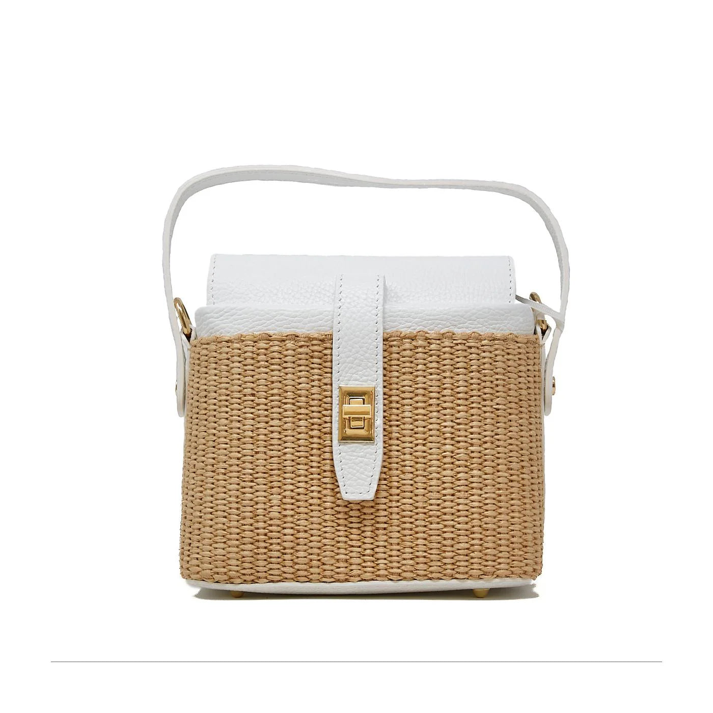 Tess Rattan Leather Crossbody Purse