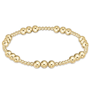 enewton Extends Classic Joy Pattern 5MM Bead Bracelet - Gold