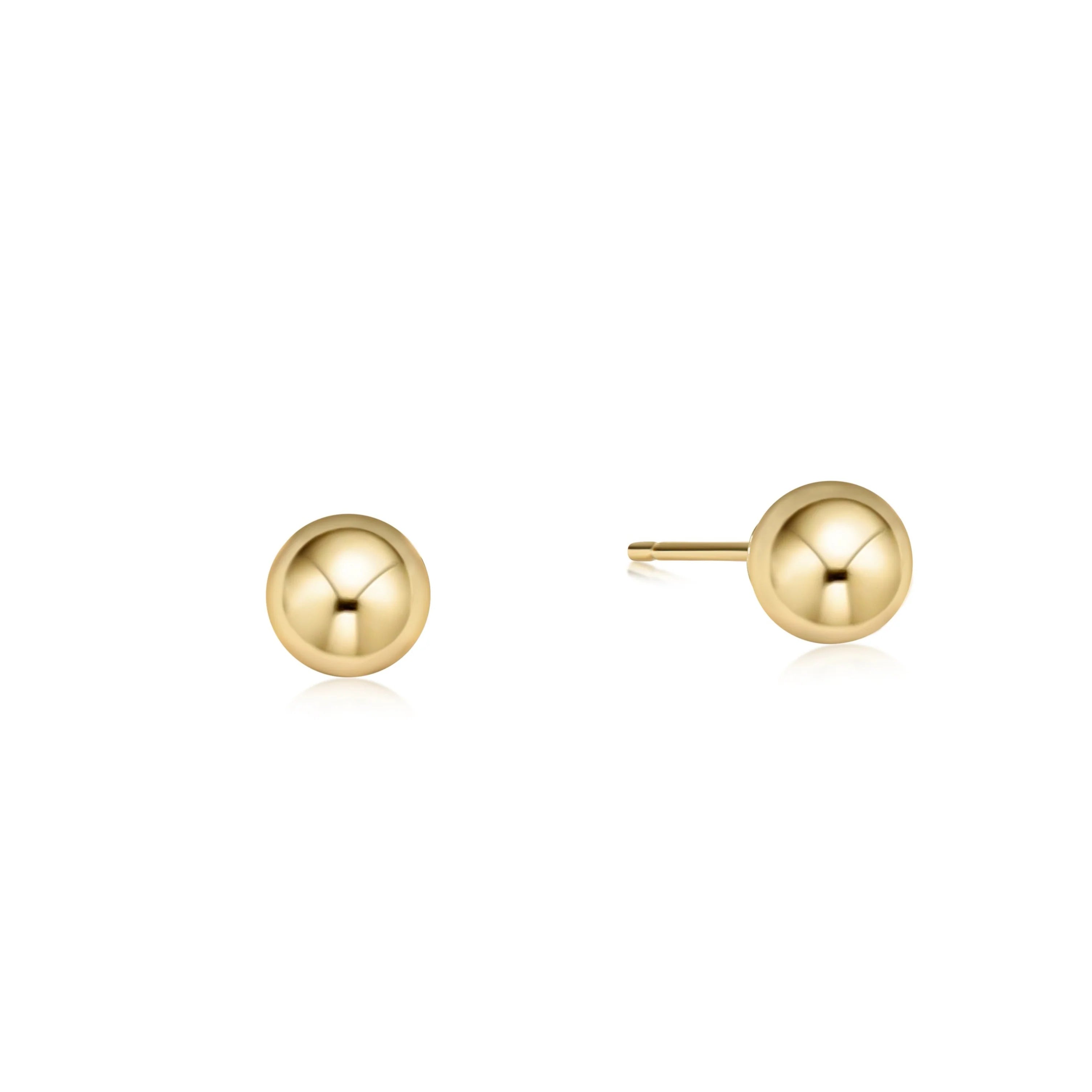 E Newton | Classic 6mm Ball Stud - Gold