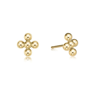 eNewton | Classic Beaded Signature Cross Stud 4mm