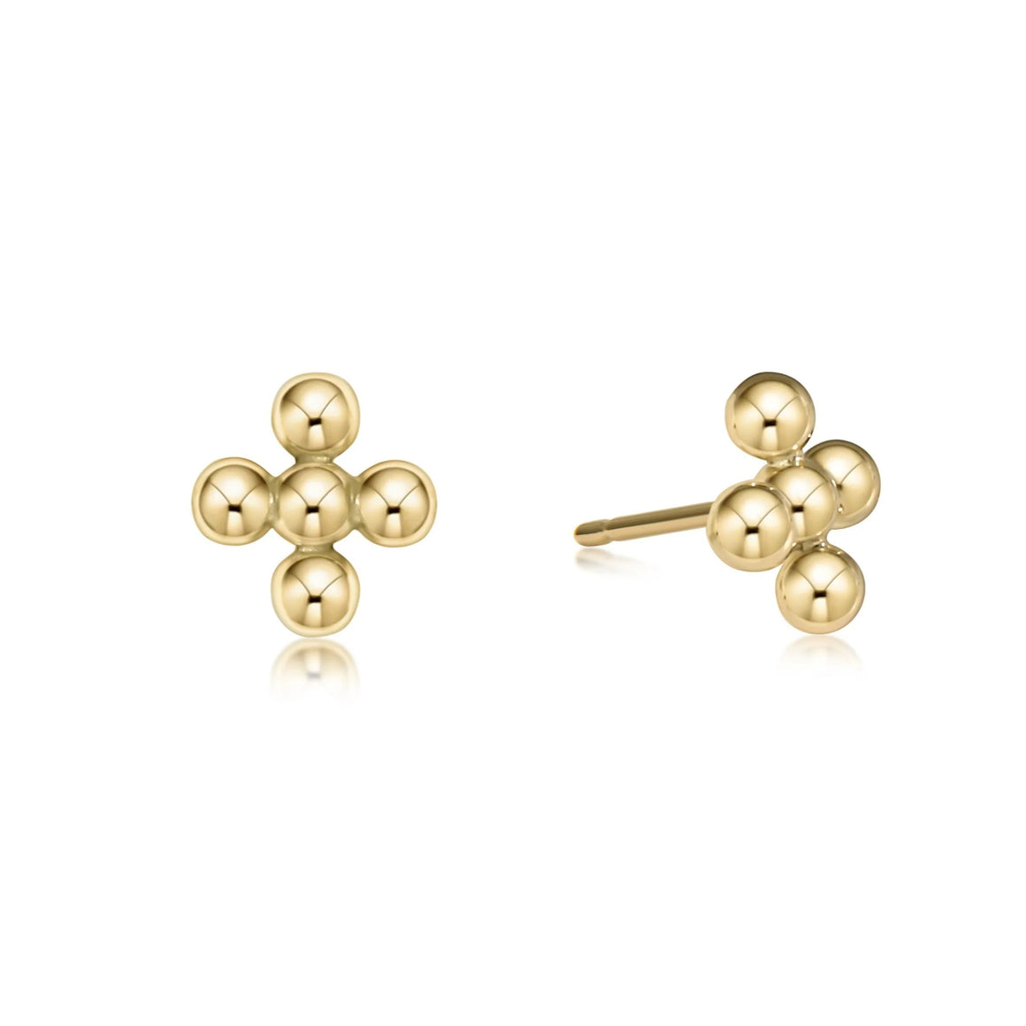 eNewton | Classic Beaded Signature Cross Stud 4mm
