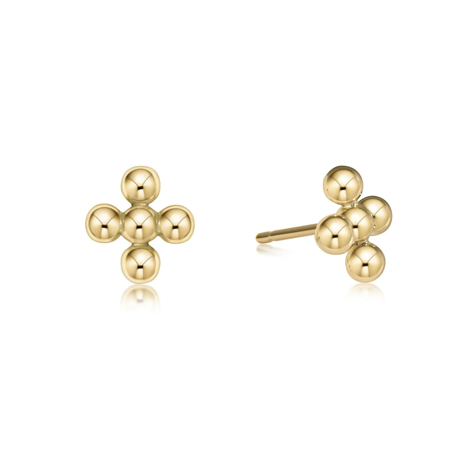 eNewton | Classic Beaded Signature Cross Stud 4mm