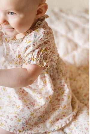 PEHR | Ruffle Puff Sleeve Dress - Floret