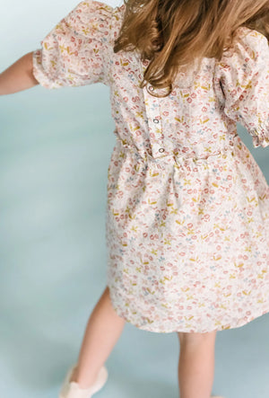 PEHR | Ruffle Puff Sleeve Dress - Floret