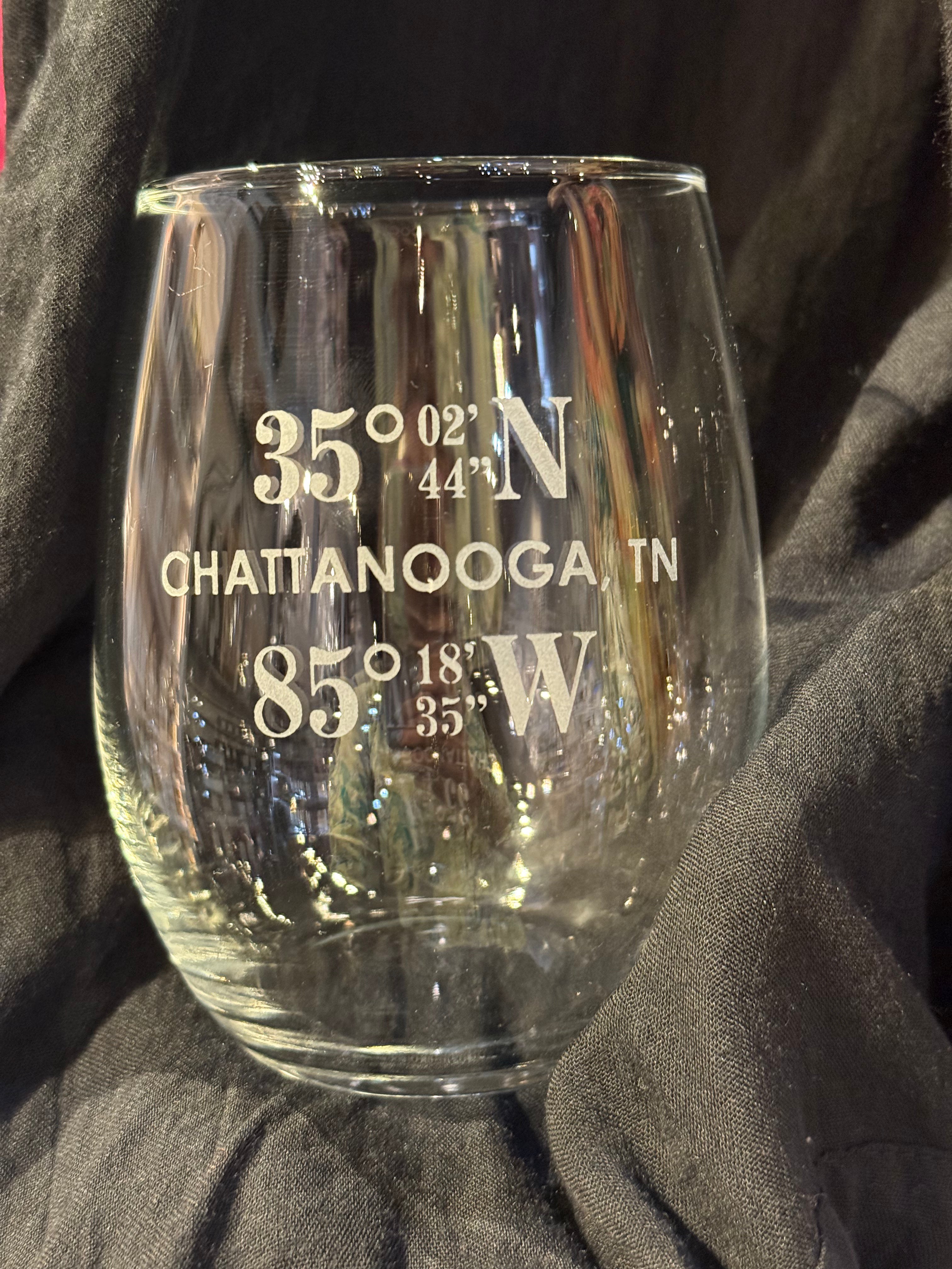 Chattanooga Glasses - Stemless Wine and Rocks