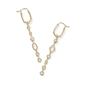 Kendra Scott | Mini Elisa Abbie Huggie Earring - Gold White Mix