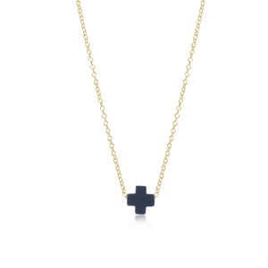 eNewton | 16” Necklace Gold - Signature Cross